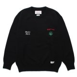 WACKO MARIA/HIGH TIMES / CLASSIC KNIT SWEATER（BLACK）［クラシックニットセーター-24春夏］