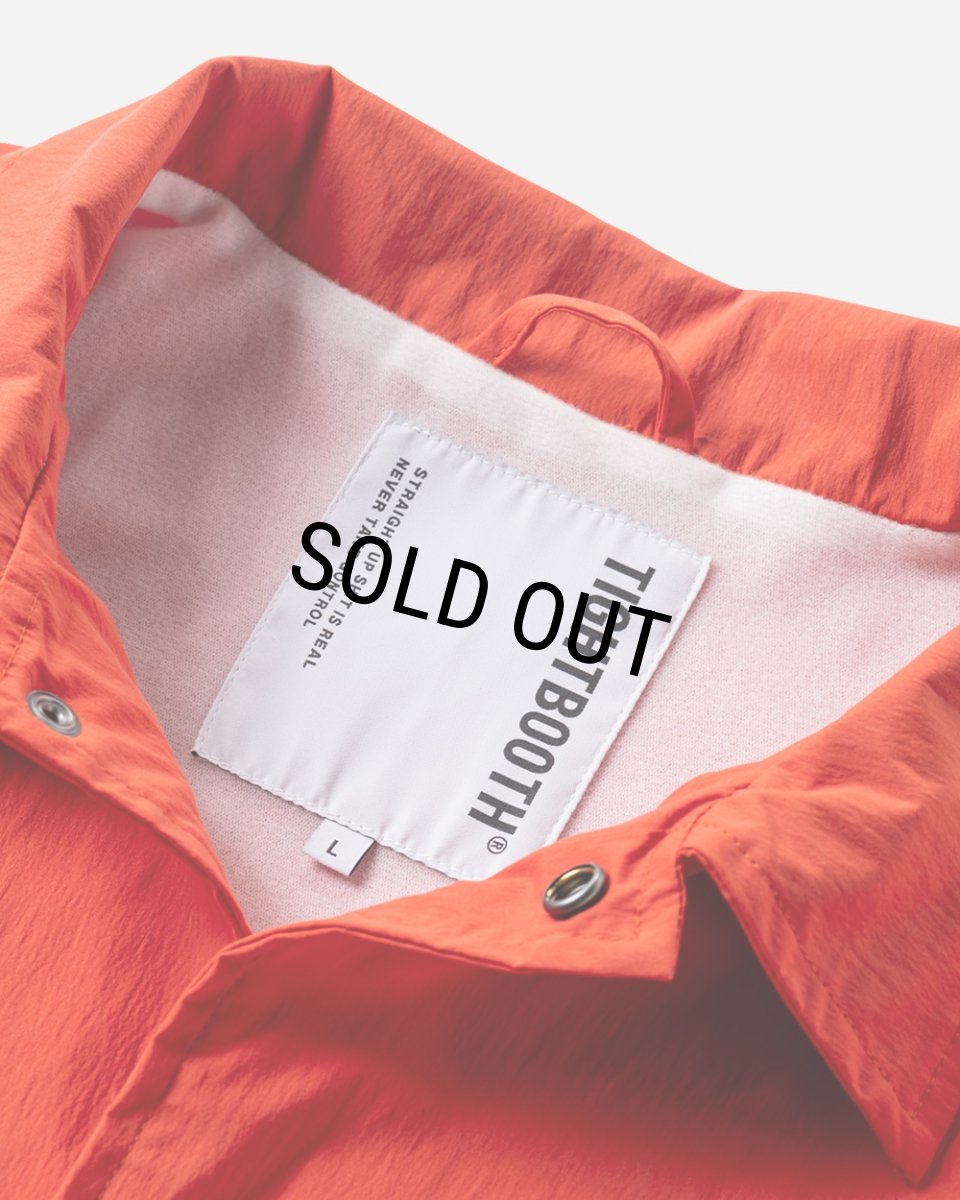 画像4: 【30%OFF】TIGHTBOOTH/STRAIGHT UP COACH JKT（Orange）［コーチJKT-24春夏］ (4)