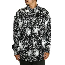 画像8: 【40%OFF】CALEE/BATIK PATTERN OVER SHILHOUETTE L/S SH（BLACK）［オーバーシルエットシャツ-24春夏］ (8)