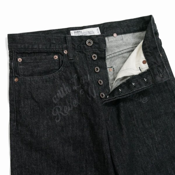 画像4: 【30%OFF】DAIRIKU/"Onewash" Straight Denim Pants（Black）［ストレートデニムパンツ-24春夏］