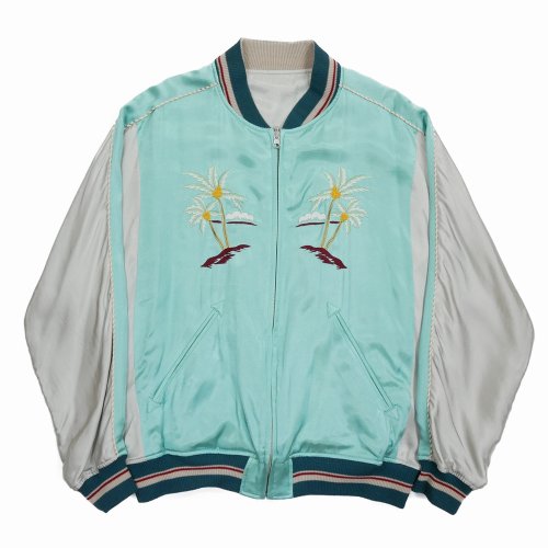 他の写真1: 【30%OFF】DAIRIKU/"Hawaii" Ska Jumper（Aqua x Silver）［スカジャン-24春夏］