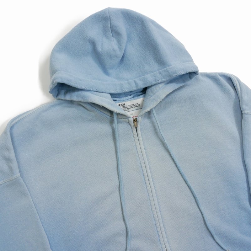 画像3: 【40%OFF】DAIRIKU/"Sunburn" Vintage Zip Up Hodie（Sunburn Aqua）［ジップアップフーディー-24春夏］