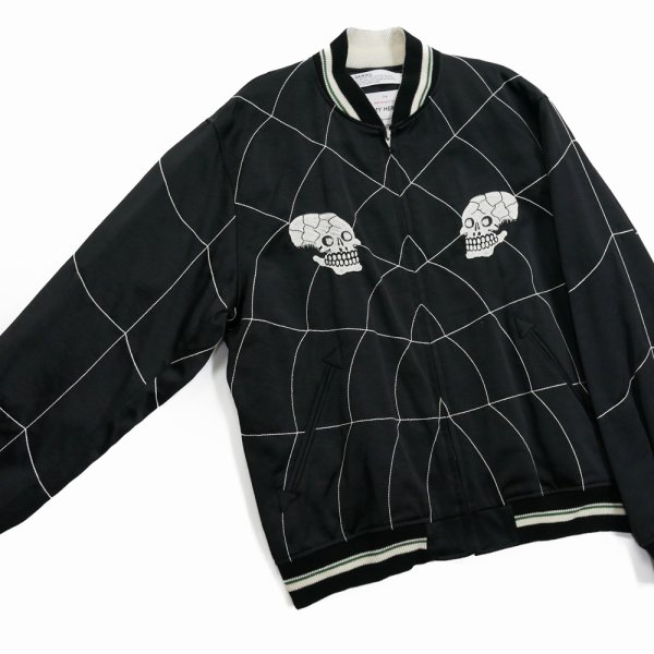 画像3: DAIRIKU/"Snake&Skull" Ska Jumper（Black）［スカジャン-24春夏］