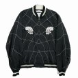 画像1: 【30%OFF】DAIRIKU/"Snake&Skull" Ska Jumper（Black）［スカジャン-24春夏］ (1)