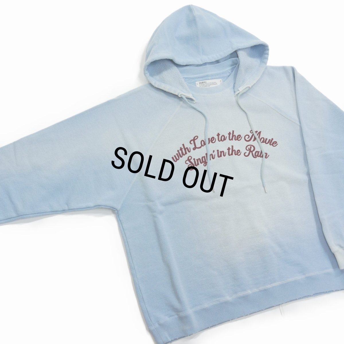 画像3: 【50%OFF】DAIRIKU/"Sunburn" Vintage Pullover Hodie（Sunburn Aqua）［プルオーバーフーディー-24春夏］ (3)