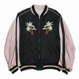 【30%OFF】DAIRIKU/"Hawaii" Ska Jumper（Black x Pink）［スカジャン-24春夏］
