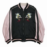 【30%OFF】DAIRIKU/"Hawaii" Ska Jumper（Black x Pink）［スカジャン-24春夏］
