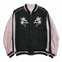 DAIRIKU/"Hawaii" Ska Jumper（Black x Pink）［スカジャン-24春夏］