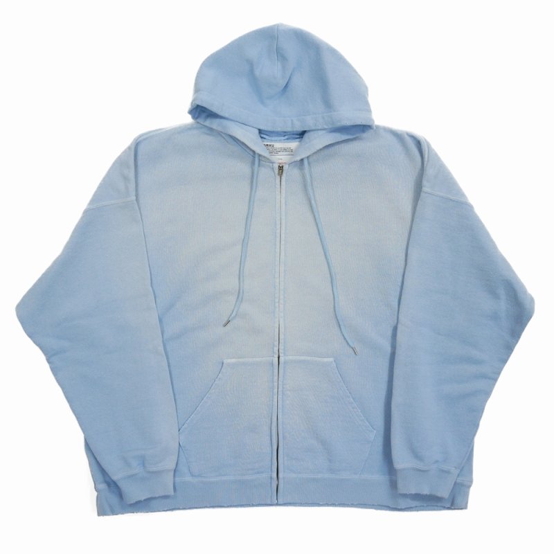 画像1: 【40%OFF】DAIRIKU/"Sunburn" Vintage Zip Up Hodie（Sunburn Aqua）［ジップアップフーディー-24春夏］