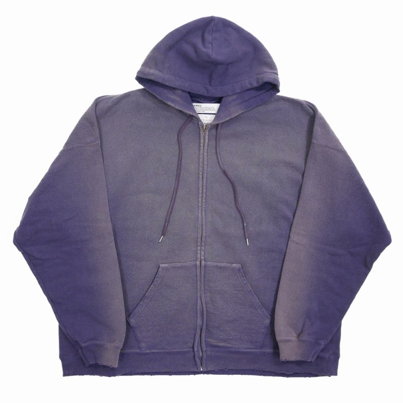 画像1: DAIRIKU/"Sunburn" Vintage Zip Up Hodie（Sunburn Navy） 【30%OFF】［ジップアップフーディー-24春夏］