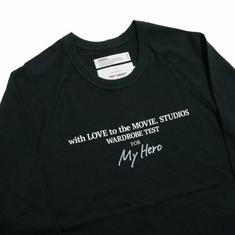 画像3: 【30%OFF】DAIRIKU/"Tour" Big Raglan Tee（Black）［ビッグラグランT-23秋冬］