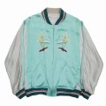 【40%OFF】DAIRIKU/"Hawaii" Ska Jumper（Aqua x Silver）［スカジャン-24春夏］
