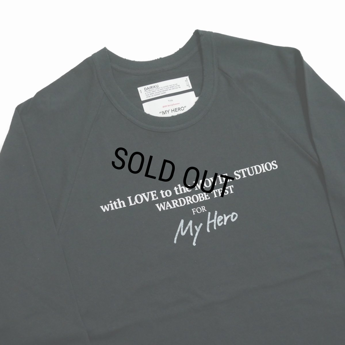 画像4: 【30%OFF】DAIRIKU/"Tour" Big Raglan Tee（Black）［ビッグラグランT-23秋冬］ (4)