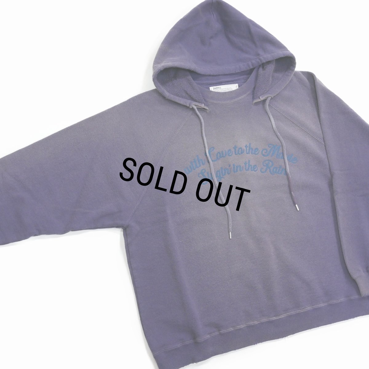 画像3: 【50%OFF】DAIRIKU/"Sunburn" Vintage Pullover Hodie（Sunburn Navy）［プルオーバーフーディー-24春夏］ (3)