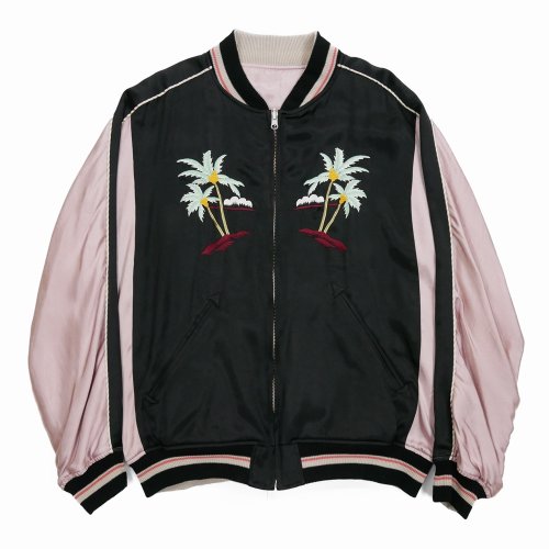 他の写真1: 【30%OFF】DAIRIKU/"Hawaii" Ska Jumper（Black x Pink）［スカジャン-24春夏］
