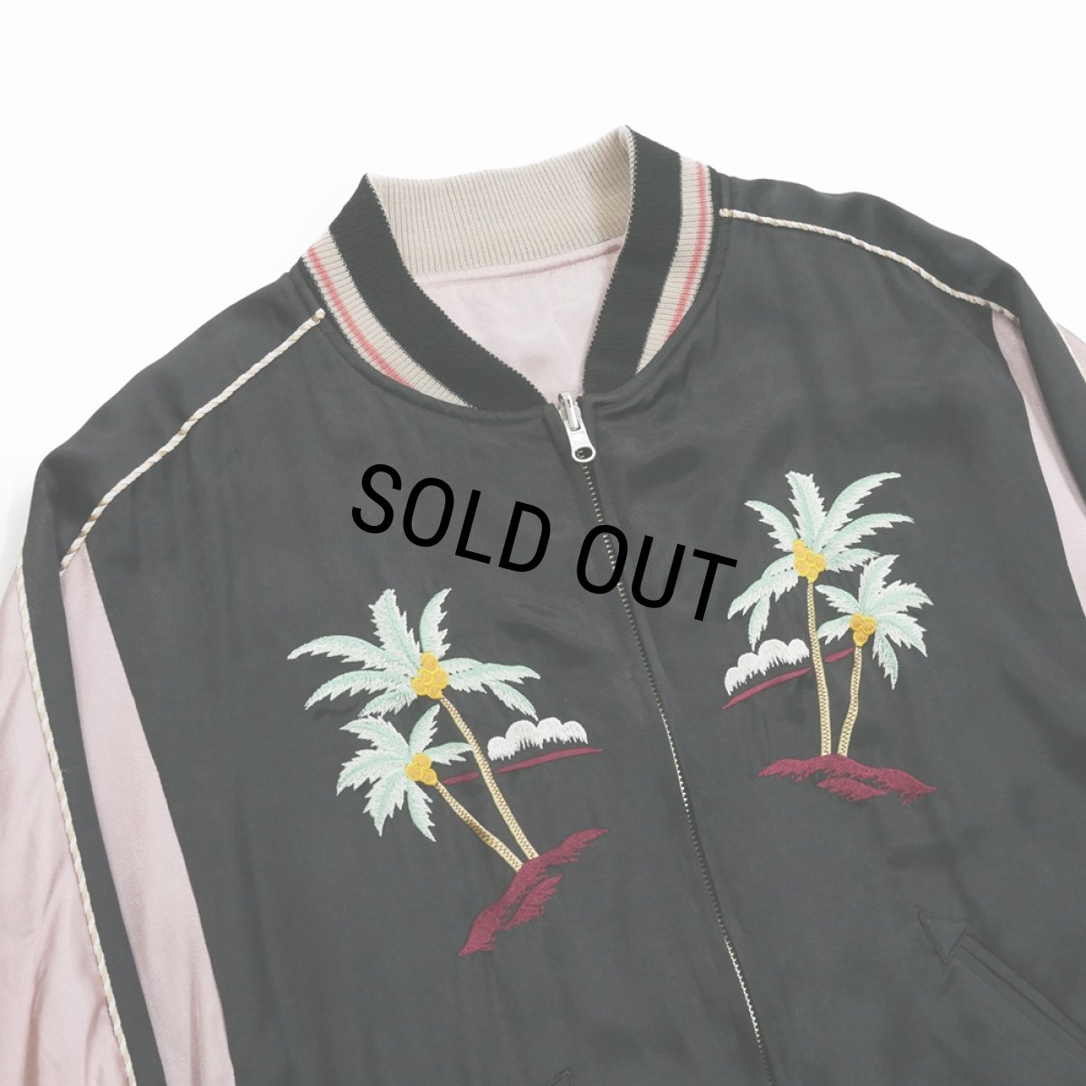 画像4: 【50%OFF】DAIRIKU/"Hawaii" Ska Jumper（Black x Pink）［スカジャン-24春夏］ (4)