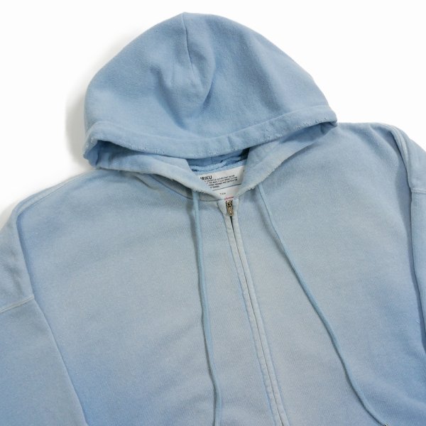 画像4: 【30%OFF】DAIRIKU/"Sunburn" Vintage Zip Up Hodie（Sunburn Aqua）［ジップアップフーディー-24春夏］