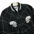 画像4: DAIRIKU/"Snake&Skull" Ska Jumper（Black）［スカジャン-24春夏］ (4)