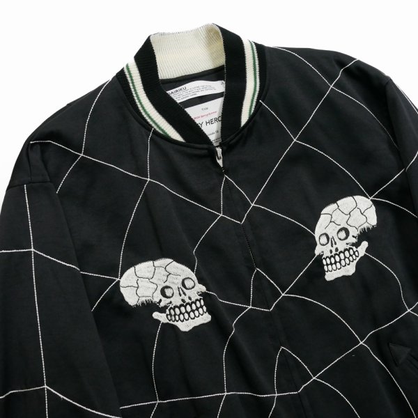 画像4: DAIRIKU/"Snake&Skull" Ska Jumper（Black）［スカジャン-24春夏］