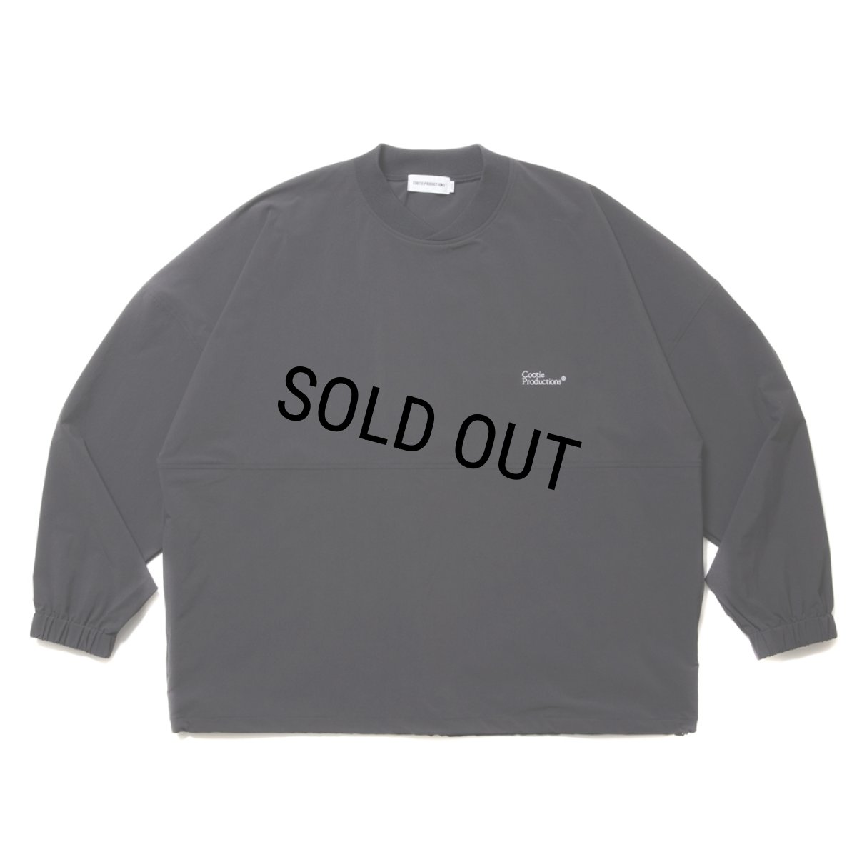 画像1: COOTIE PRODUCTIONS/Nylon Light Cloth Football L/S Tee（Black）［ナイロンライトクロスフットボール-24春夏］ (1)