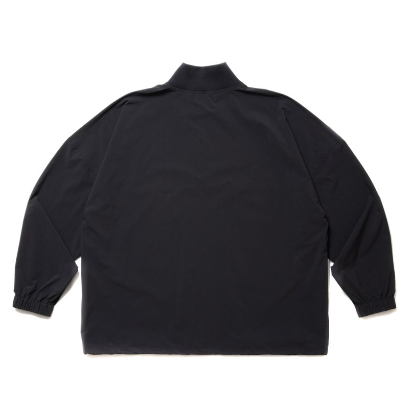画像2: COOTIE PRODUCTIONS/Nylon Light Cloth Half Zip L/S Tee（Black）［ナイロンライトクロスハーフジップ-24春夏］