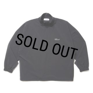 COOTIE PRODUCTIONS/Nylon Light Cloth Half Zip L/S Tee（Black