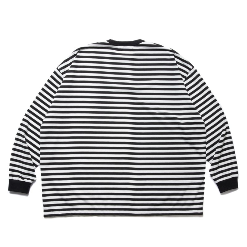 画像2: COOTIE PRODUCTIONS/Polyester Border L/S Tee（Black/White）［ボーダー長袖T-24春夏］