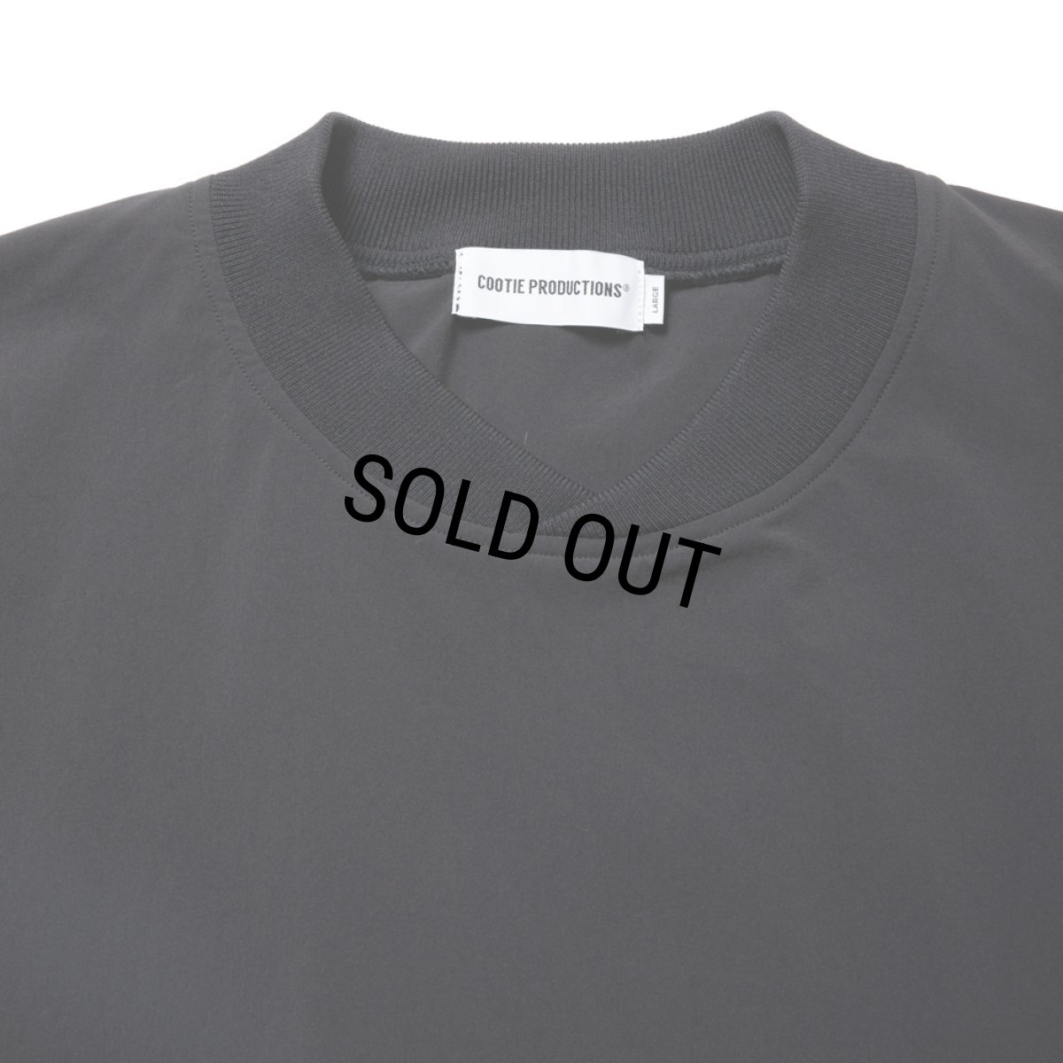 画像3: COOTIE PRODUCTIONS/Nylon Light Cloth Football L/S Tee（Black）［ナイロンライトクロスフットボール-24春夏］ (3)