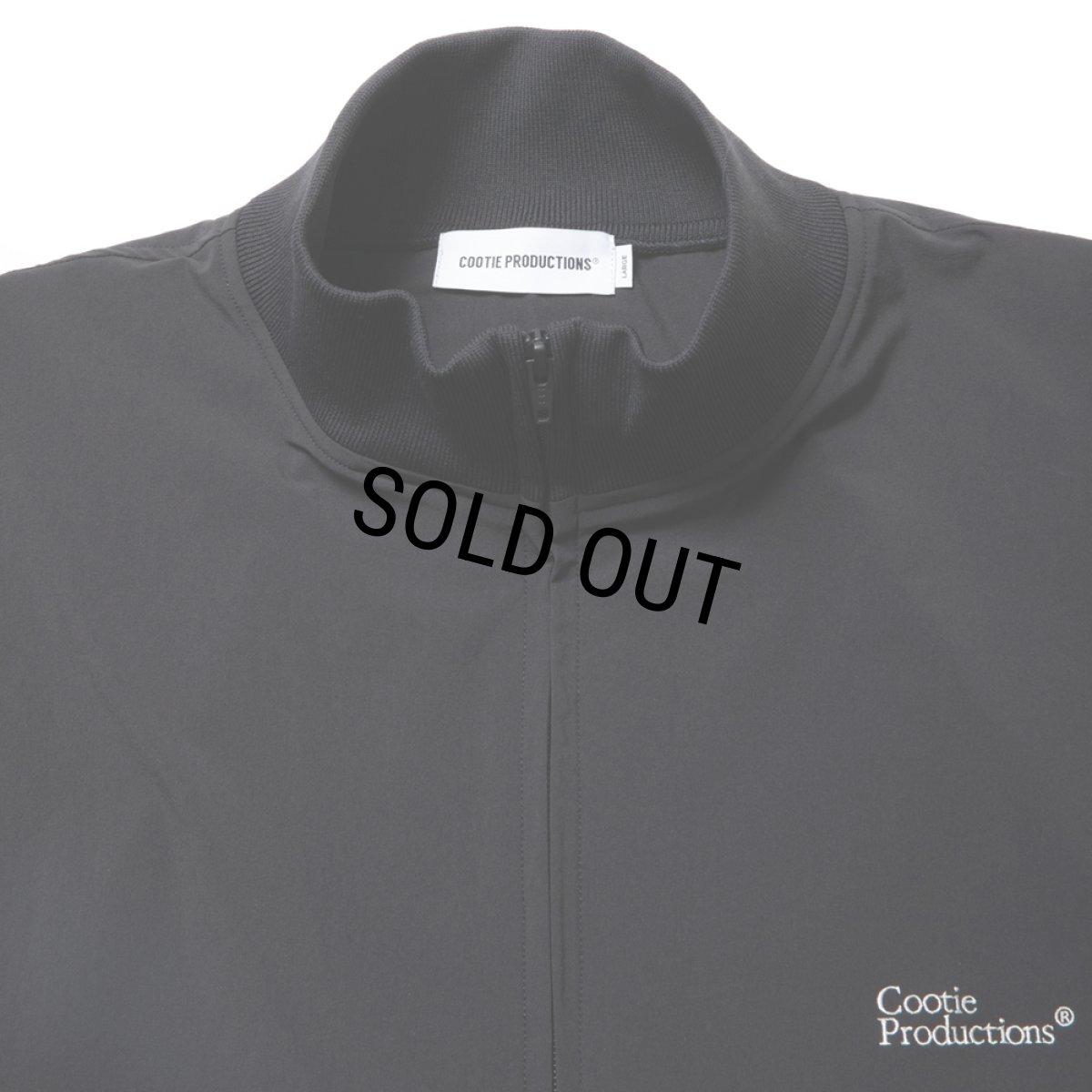 画像3: COOTIE PRODUCTIONS/Nylon Light Cloth Half Zip L/S Tee（Black）［ナイロンライトクロスハーフジップ-24春夏］ (3)