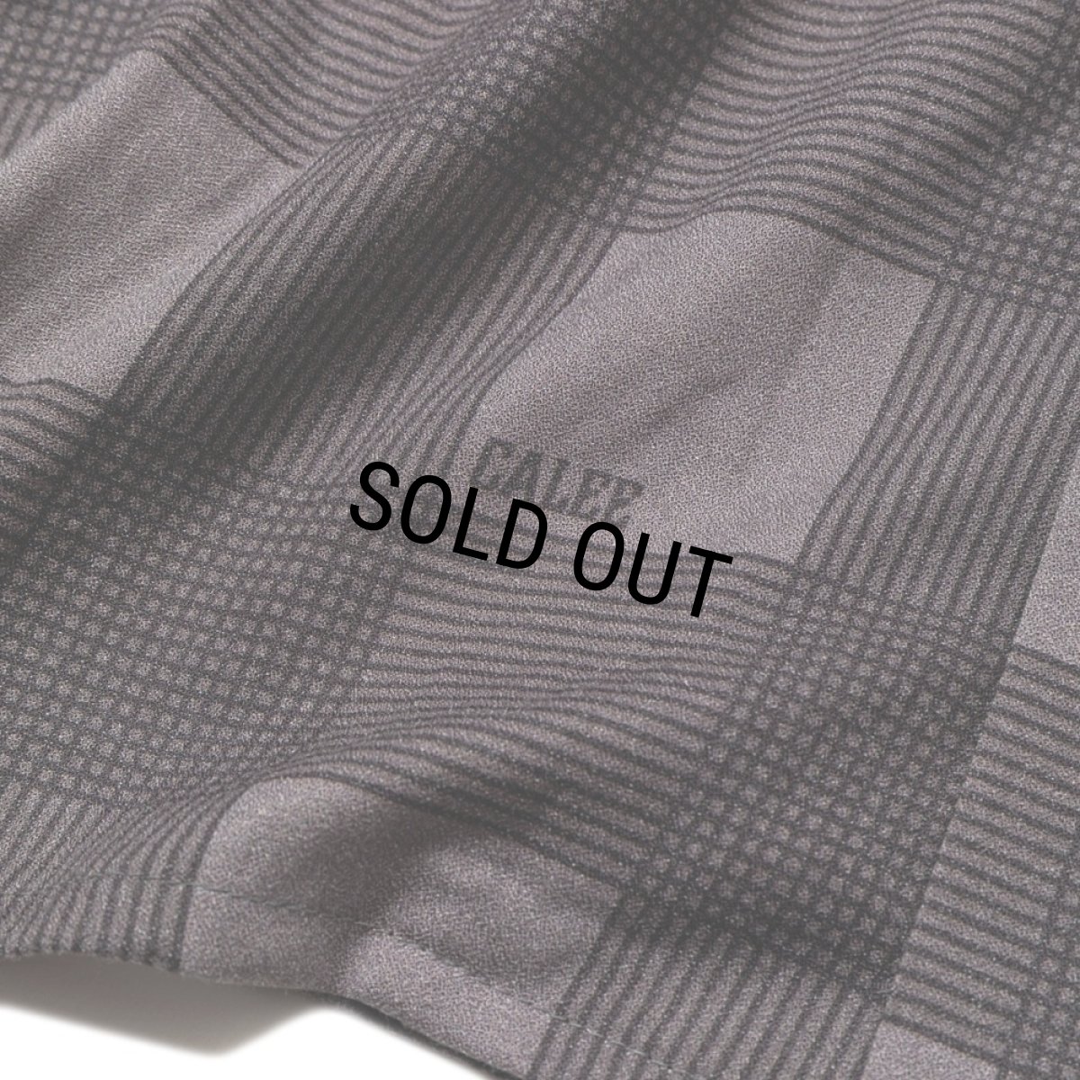 画像7: 【40%OFF】CALEE/RAYON CHECK OPEN COLLAR L/S SH（BLACK）［レーヨンチェックオープンカラーシャツ-24春夏］ (7)