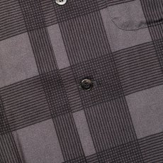 画像4: 【40%OFF】CALEE/RAYON CHECK OPEN COLLAR L/S SH（BLACK）［レーヨンチェックオープンカラーシャツ-24春夏］ (4)