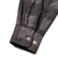 画像8: 【40%OFF】CALEE/RAYON CHECK OPEN COLLAR L/S SH（BLACK）［レーヨンチェックオープンカラーシャツ-24春夏］ (8)