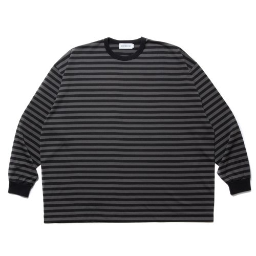 他の写真1: COOTIE PRODUCTIONS/Polyester Border L/S Tee（Black/Gray）［ボーダー長袖T-24春夏］