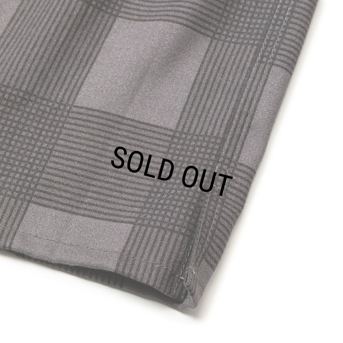 画像6: 【40%OFF】CALEE/RAYON CHECK OPEN COLLAR L/S SH（BLACK）［レーヨンチェックオープンカラーシャツ-24春夏］ (6)