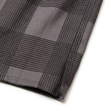 画像6: 【40%OFF】CALEE/RAYON CHECK OPEN COLLAR L/S SH（BLACK）［レーヨンチェックオープンカラーシャツ-24春夏］ (6)