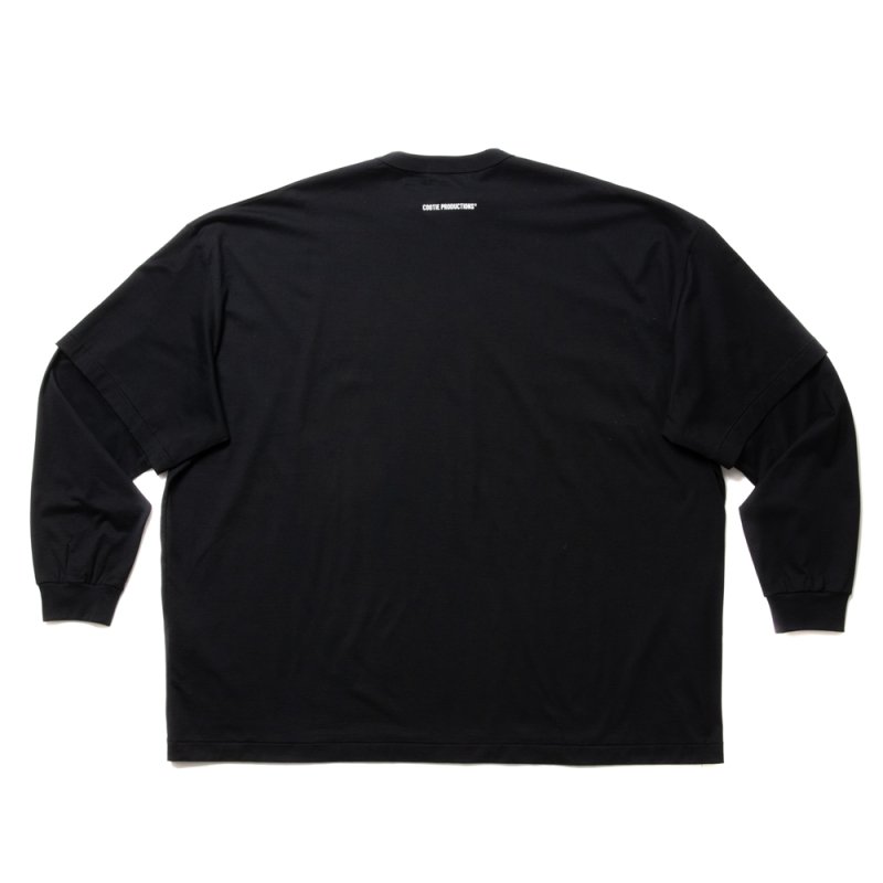 画像2: COOTIE PRODUCTIONS/Supima Oversized Cellie L/S Tee（Black）［オーバーサイズセリー長袖T-24春夏］