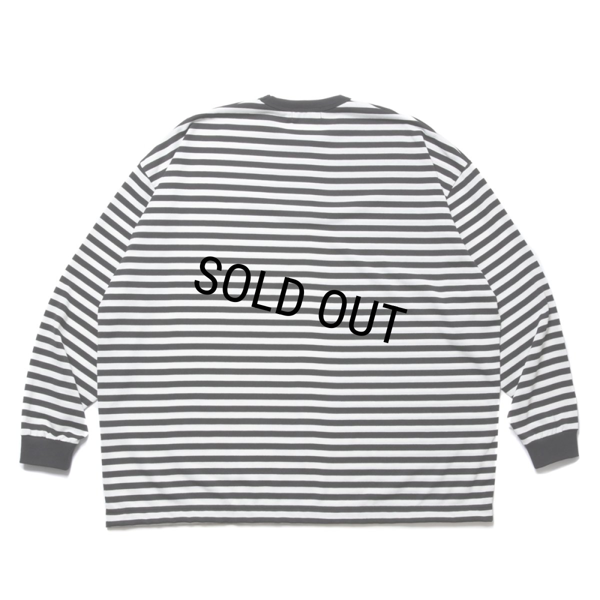 画像2: COOTIE PRODUCTIONS/Polyester Border L/S Tee（Black/White）［ボーダー長袖T-24春夏］ (2)