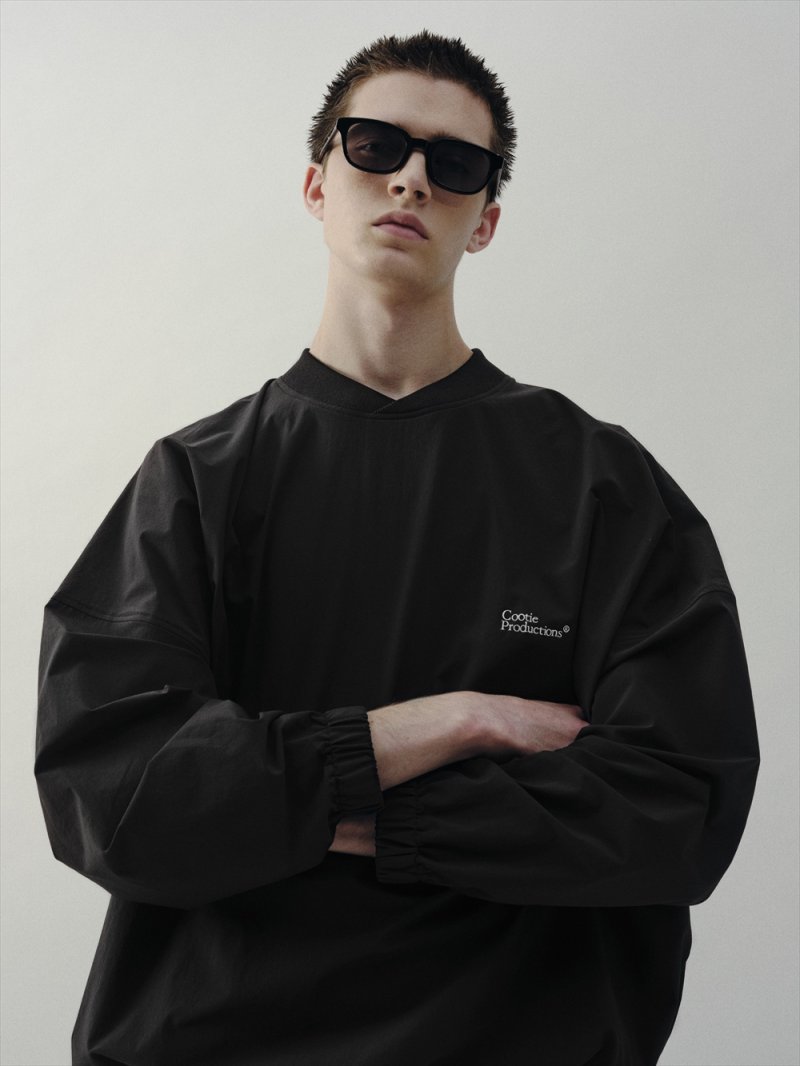 画像3: COOTIE PRODUCTIONS/Nylon Light Cloth Football L/S Tee（Black）［ナイロンライトクロスフットボール-24春夏］