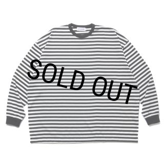 トップス COOTIE Polyester Border L/S Tee COOTIE PRODUCTIONS/Polyester Border L/S Tee（Black/White