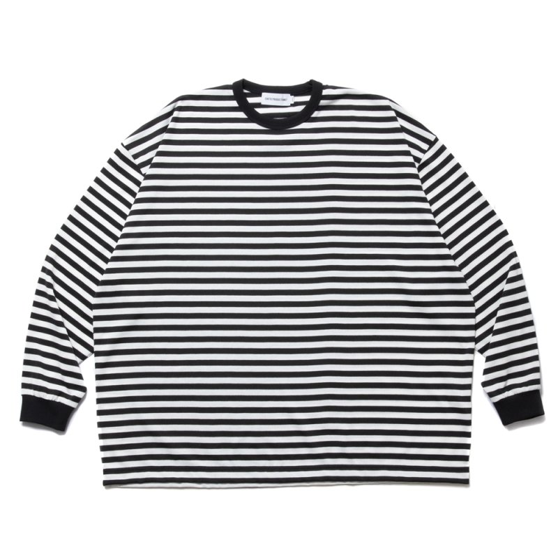 画像1: COOTIE PRODUCTIONS/Polyester Border L/S Tee（Black/White）［ボーダー長袖T-24春夏］