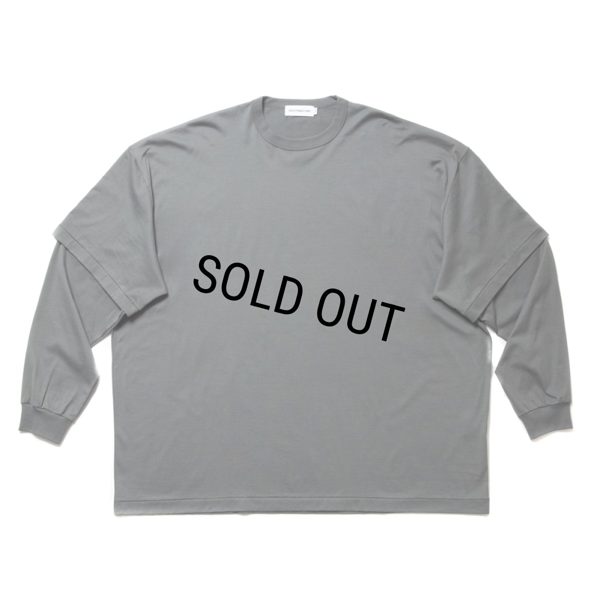 画像1: COOTIE PRODUCTIONS/Supima Oversized Cellie L/S Tee（Gray）［オーバーサイズセリー長袖T-24春夏］ (1)