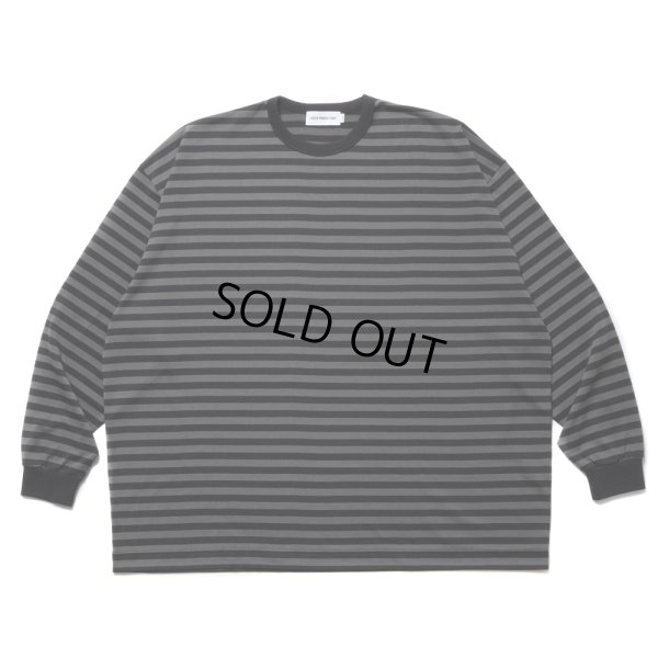 画像1: COOTIE PRODUCTIONS/Polyester Border L/S Tee（Black/Gray）［ボーダー長袖T-24春夏］