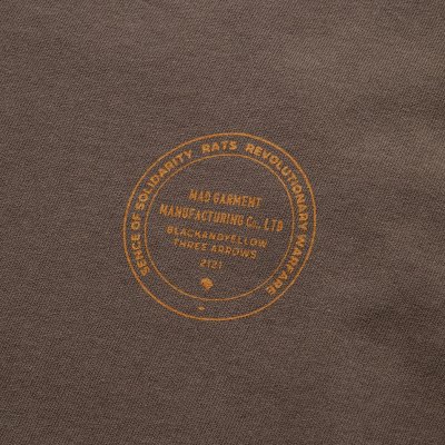 画像3: 【40%OFF】RATS/ASH LS TEE（ASH BROWN）［プリント長袖T-24春夏］