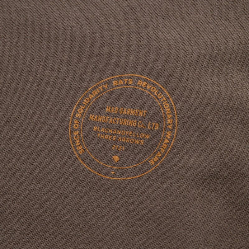 画像3: 【40%OFF】RATS/ASH LS TEE（ASH BROWN）［プリント長袖T-24春夏］