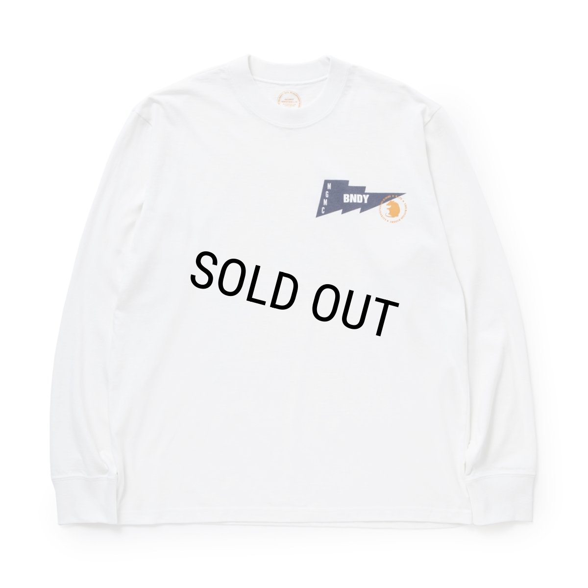 画像1: 【30%OFF】RATS/THUNDER FLAG LS TEE（WHITE）［プリント長袖T-24春夏］ (1)