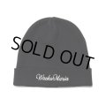 WACKO MARIA/COTTON KNIT WATCH CAP（BLACK）［コットンニットキャップ-24春夏］