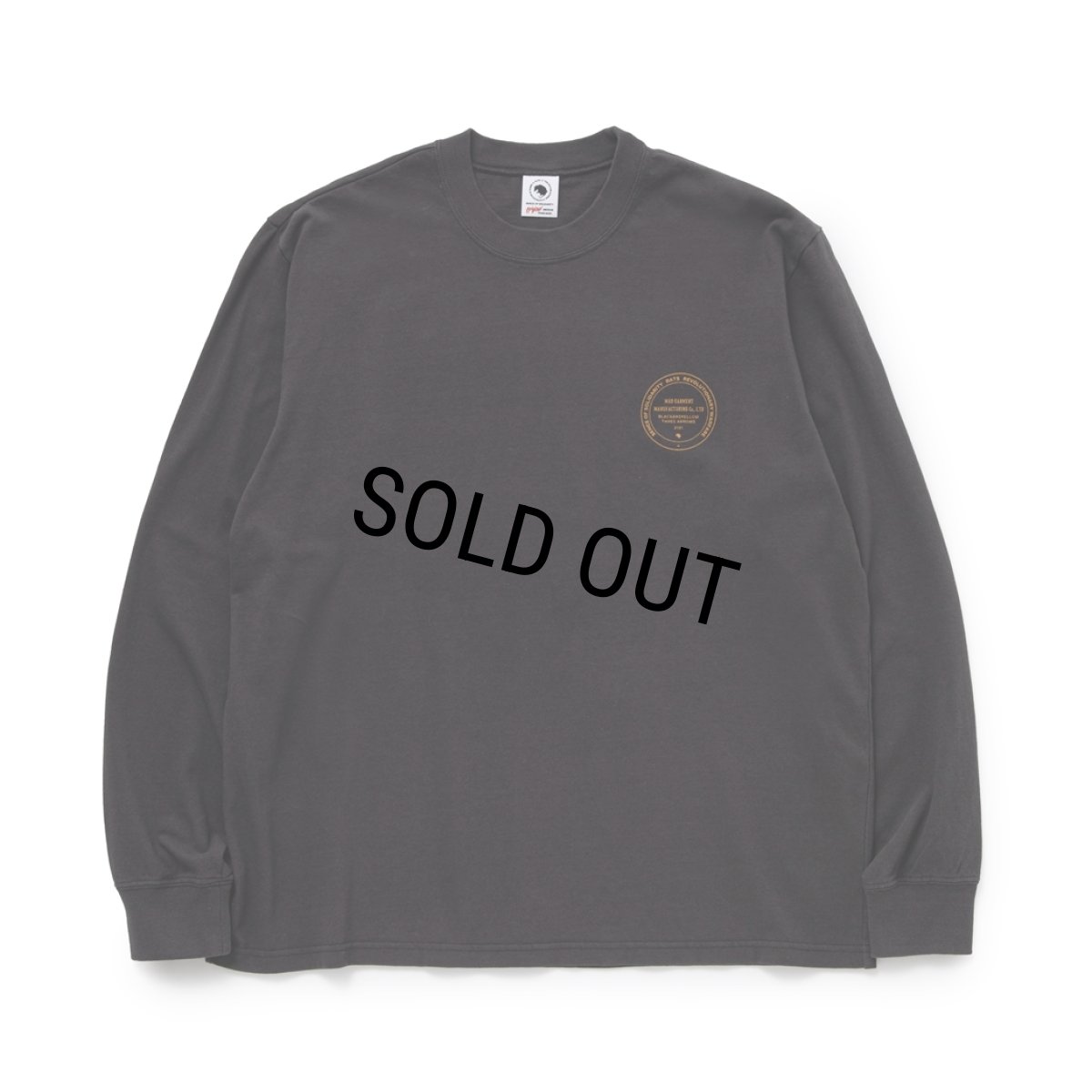 画像1: 【30%OFF】RATS/ASH LS TEE（ASH BLACK）［プリント長袖T-24春夏］ (1)