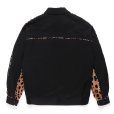 画像2: WACKO MARIA/LEOPARD WESTERN JACKET（BLACK）［レオパードウエスタンJKT-24春夏］ (2)