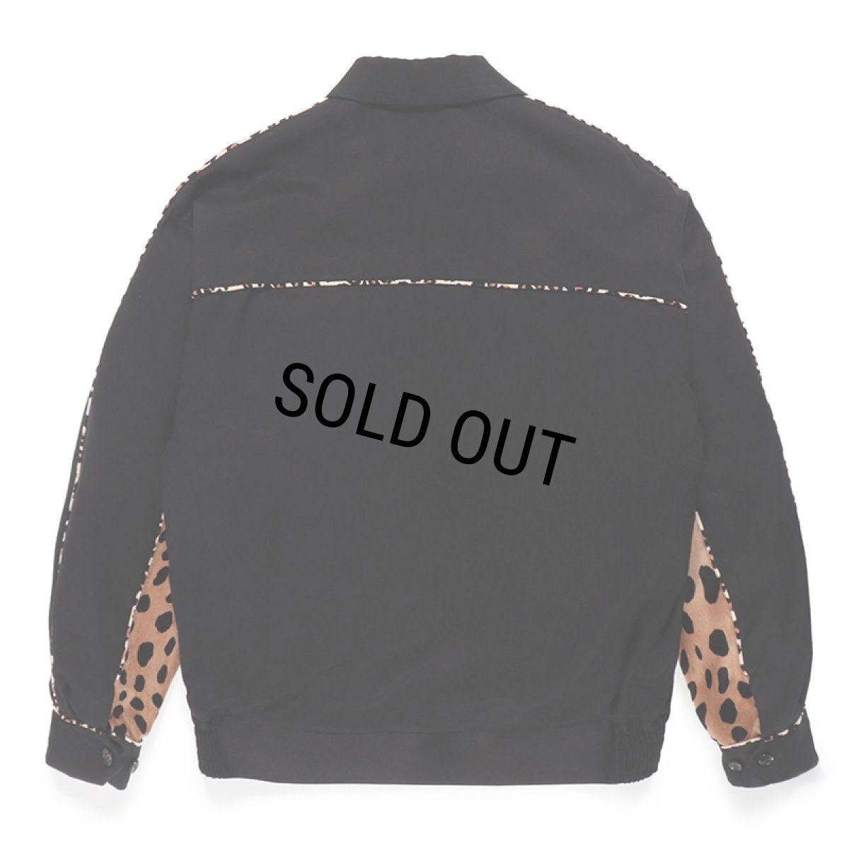 画像2: WACKO MARIA/LEOPARD WESTERN JACKET（BLACK）［レオパードウエスタンJKT-24春夏］ (2)