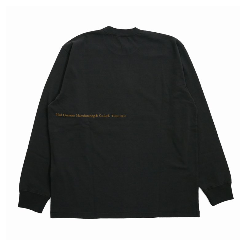 画像2: 【30%OFF】RATS/ASH LS TEE（ASH BLACK）［プリント長袖T-24春夏］